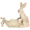 Lapin Décoratif avec Bol Clayre & Eef 29x14x26 cm