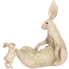 Lapin Décoratif avec Bol Clayre & Eef 29x14x26 cm