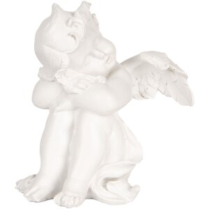 Clayre & Eef 6PR5914 Set de 4 Anges Décoratifs 16x14x19 cm