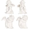 Clayre & Eef 6PR5914 Set de 4 Anges Décoratifs 16x14x19 cm