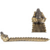 Clayre & Eef Bougeoir Buddha Argent Doré 33x8x7 cm