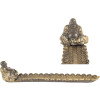 Clayre & Eef Bougeoir Buddha Argent Doré 33x8x7 cm