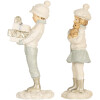 Clayre & Eef 6PR5917 Ensemble Déco Enfant 2pcs 5x4x11 cm Vert Blanc