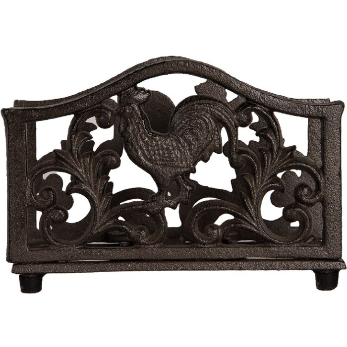 Clayre & Eef 6Y5755 Porte-serviettes 17x6x12 cm Marron