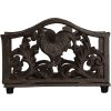 Clayre & Eef 6Y5755 Porte-serviettes 17x6x12 cm Marron