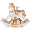 Clayre & Eef Support Sapin Noël 73x21x61 cm Blanc-Or