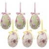 Clayre & Eef 65907 Décoration Suspendue Œufs (Lot de 6) Ø 7x10 cm