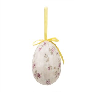 Clayre & Eef 65910 Décoration Suspendue Œuf (Set de 6) 7x10 cm