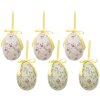 Clayre & Eef 65910 Décoration Suspendue Œuf (Set de 6) 7x10 cm