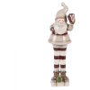 Clayre & Eef Décoration Père Noël Beige-Rouge 8x7x23 cm