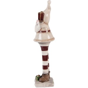 Clayre & Eef Père Noël Dolomite Beige/Rouge 30cm