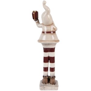 Clayre & Eef Père Noël Dolomite Beige/Rouge 30cm