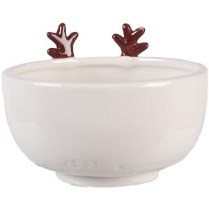 Clayre & Eef Tasse et Soucoupe Beige/Blanc 250ml Dolomite