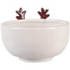 Clayre & Eef Tasse et Soucoupe Beige/Blanc 250ml Dolomite