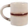 Clayre & Eef Tasse et Soucoupe Beige/Blanc 250ml Dolomite