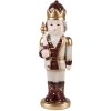 Clayre & Eef Casse-Noisette Décoration 9x7x26 cm Beige/Rouge