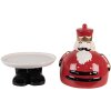Clayre & Eef Bol Décoratif avec Couvercle 17x25 cm rouge
