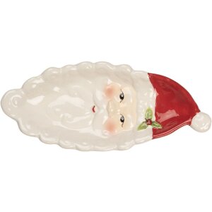 Clayre & Eef Bol Céramique 11x25x3 cm Style...