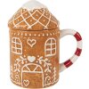 Clayre & Eef Mug avec couvercle 450ml 14x10x15cm
