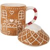 Clayre & Eef Mug avec couvercle 450ml 14x10x15cm