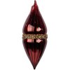 Clayre & Eef Boule de Noël Rouge-Or 6x17 cm