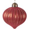 Boule de Noël Clayre & Eef Rouge 8x9 cm