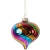 Clayre & Eef Boule de Noël 8x8 cm Multicolore