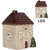 Clayre & Eef Déco Maison LED 7x6x10 cm Beige-Rouge