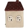 Clayre & Eef Déco Maison LED 7x6x10 cm Beige-Rouge