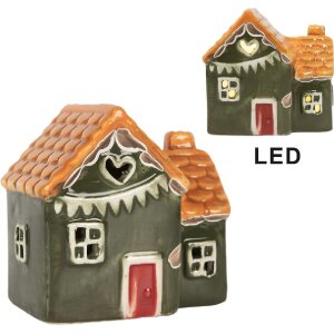 Clayre & Eef 6CE2270 Maison Décorative LED 8x6x8 cm