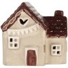 Clayre & Eef Maison Décorative LED 8x6x8 cm Beige-Rouge