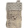 Clayre & Eef 6CE2274 Décoration Maison LED Gris/Vert 6x6x11 cm