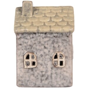 Clayre & Eef 6CE2275 Décoration Maison LED 6x6x10 cm Gris Beige