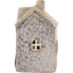 Clayre & Eef 6CE2275 Décoration Maison LED 6x6x10 cm Gris Beige