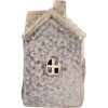 Clayre & Eef 6CE2275 Décoration Maison LED 6x6x10 cm Gris Beige