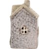 Clayre & Eef 6CE2275 Décoration Maison LED 6x6x10 cm Gris Beige