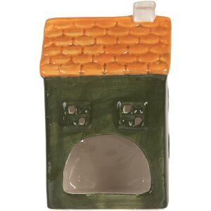 Clayre & Eef Bougeoir Maison Dolomite 9x8x15 cm