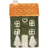 Clayre & Eef Bougeoir Maison Dolomite 9x8x15 cm