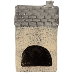 Clayre & Eef Bougeoir Maison 9x8x15 cm Dolomite