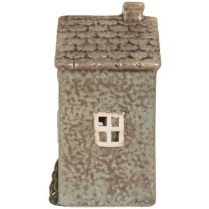 Clayre & Eef Bougeoir Maison Dolomite 10x8x15 cm