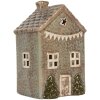 Clayre & Eef Bougeoir Maison Dolomite 10x8x15 cm