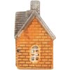 Clayre & Eef Bougeoir Maison 13x8x14 cm Orange Beige