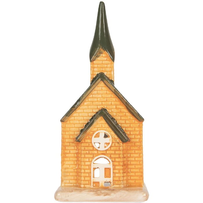 Clayre & Eef Bougeoir Maison 9x8x21 cm Dolomite