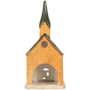 Clayre & Eef Bougeoir Maison 9x8x21 cm Dolomite