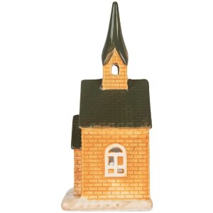 Clayre & Eef Bougeoir Maison 9x8x21 cm Dolomite