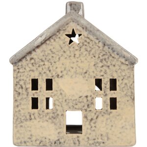 Clayre & Eef Bougeoir Maison 13x8x15 cm Dolomite