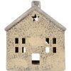 Clayre & Eef Bougeoir Maison 13x8x15 cm Dolomite