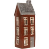 Clayre & Eef Bougeoir Maison Dolomite 10x7x26 cm Marron Gris