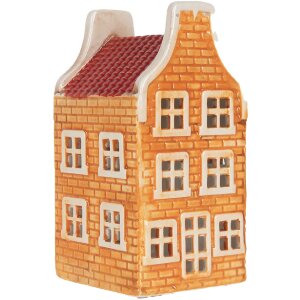 Clayre & Eef Bougeoir Maison Dolomite 9x10x19 cm