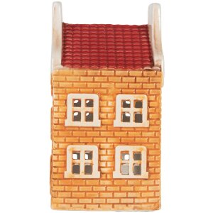 Clayre & Eef Bougeoir Maison Dolomite 9x10x19 cm